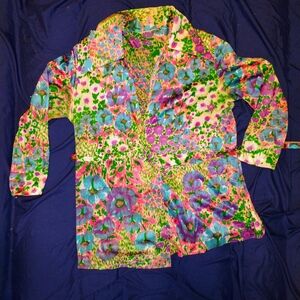 Vibrant Floral Blouse